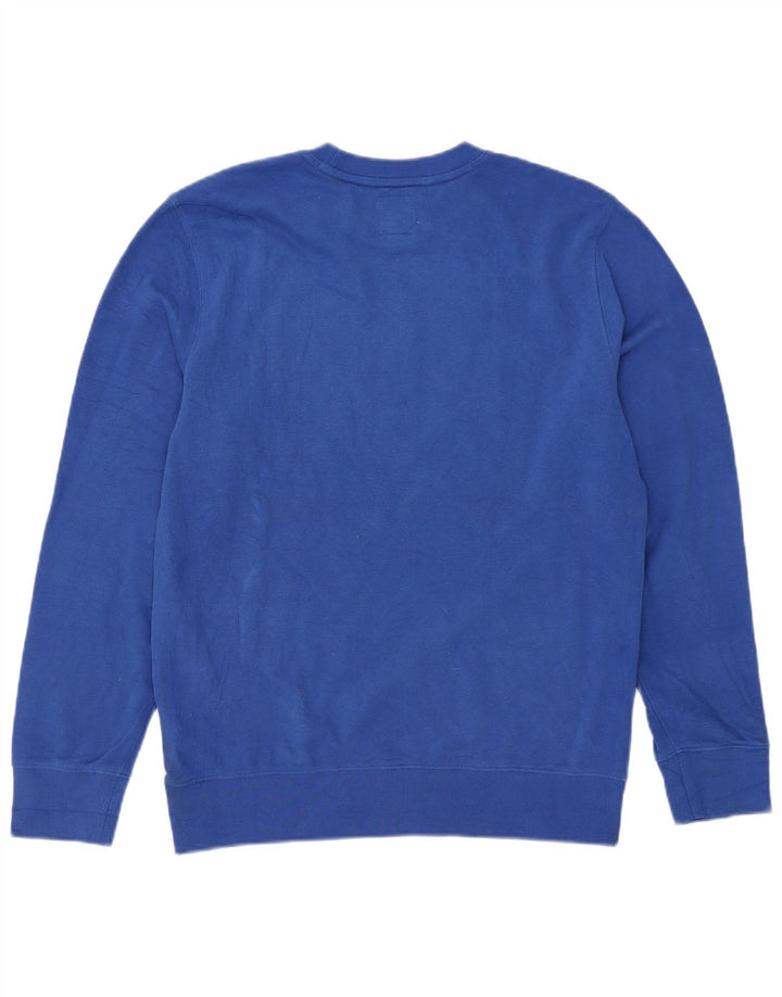 Gap Grafik-Sweatshirt für Damen, UK 14, mittelblaue Baumwolle