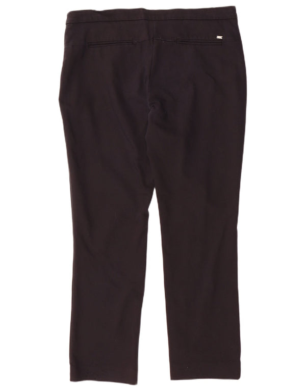 Tommy Hilfiger Slim Chino-Hose für Damen, US 10, Größe L, W34, L28, schwarzes Nylon