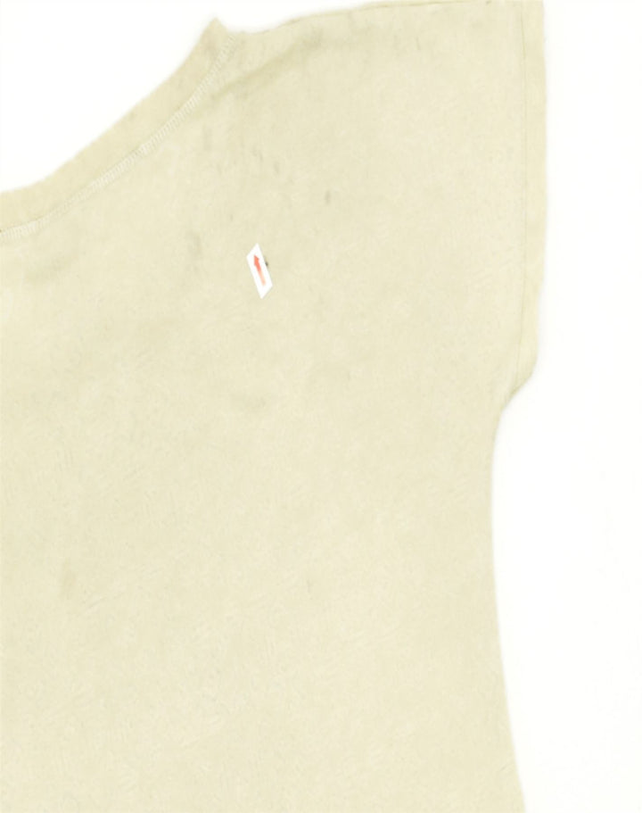 MAUI AND SONS Womens Oversized Graphic T-Shirt Top Small Yellow Polyester | Vintage | Thrift | Second-Hand | Used Clothing | Messina Hembry 