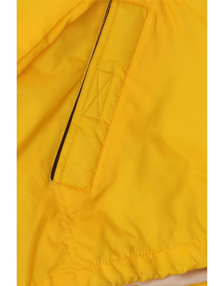 Brugi Mens Hooded Rain Jacket UK 40 Large Yellow Polyamide