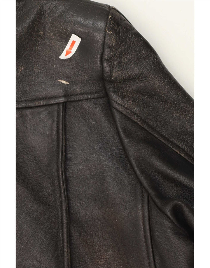 Vintage Mens Leather Jacket UK 40 Large Black