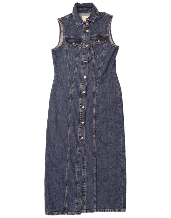 C & A Womens Sleeveless Denim Dress EU 40 Medium Blue Cotton