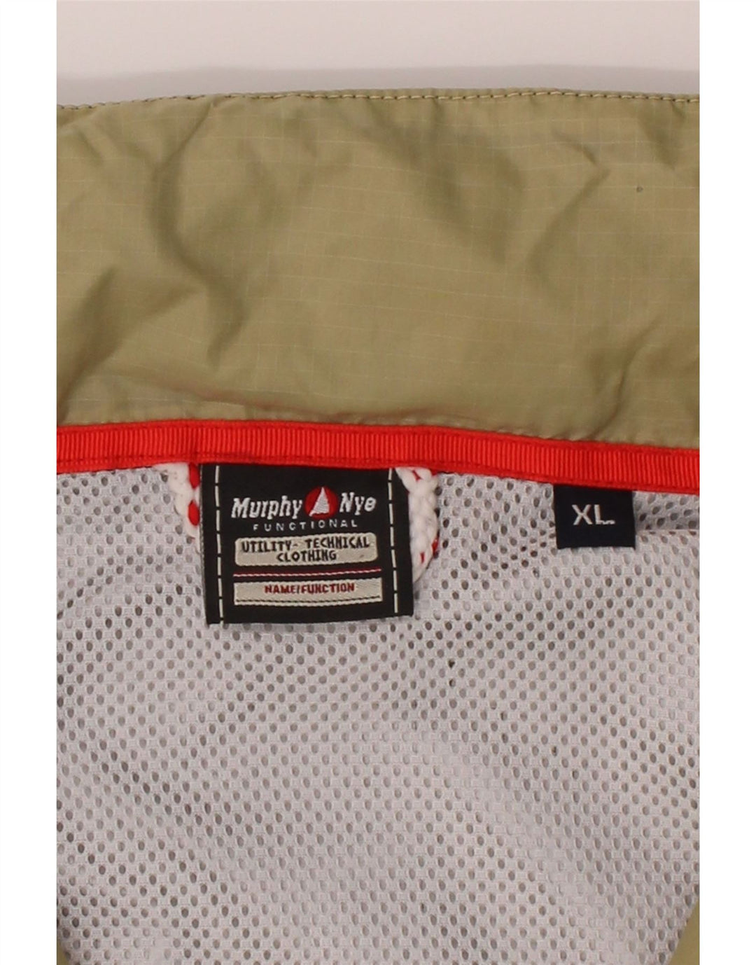 MURPHY & NYE Mens Rain Jacket UK 42 XL Grey Nylon Vintage Murphy & Nye and Second-Hand Murphy & Nye from Messina Hembry 