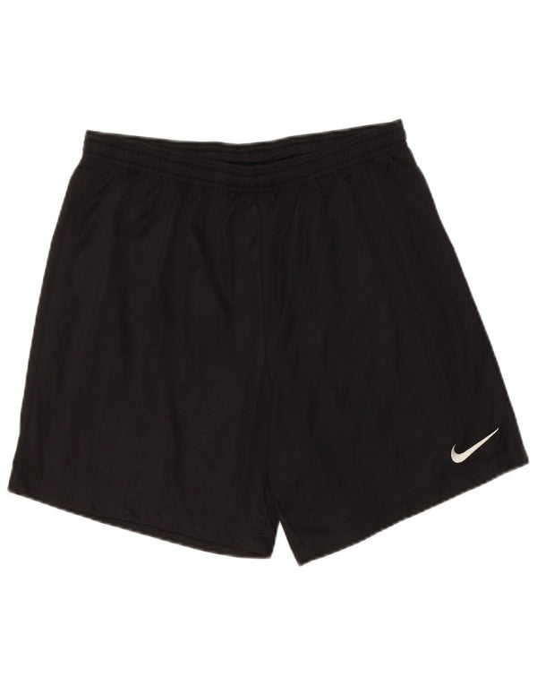 Nike Mens Sport Shorts Medium Black Pinstripe Polyester