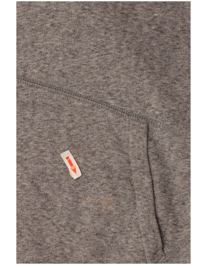 Levi's Mens Graphic Hoodie Jumper Medium Grey Flecked Cotton