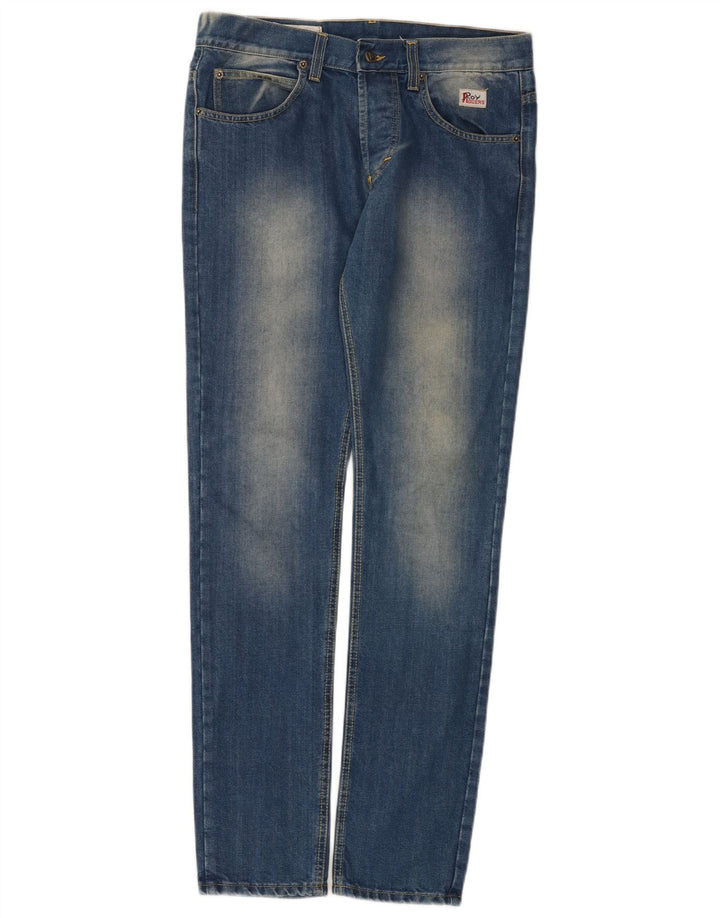 Roy Rogers Mens Slim Jeans W32 L32 Blue Cotton