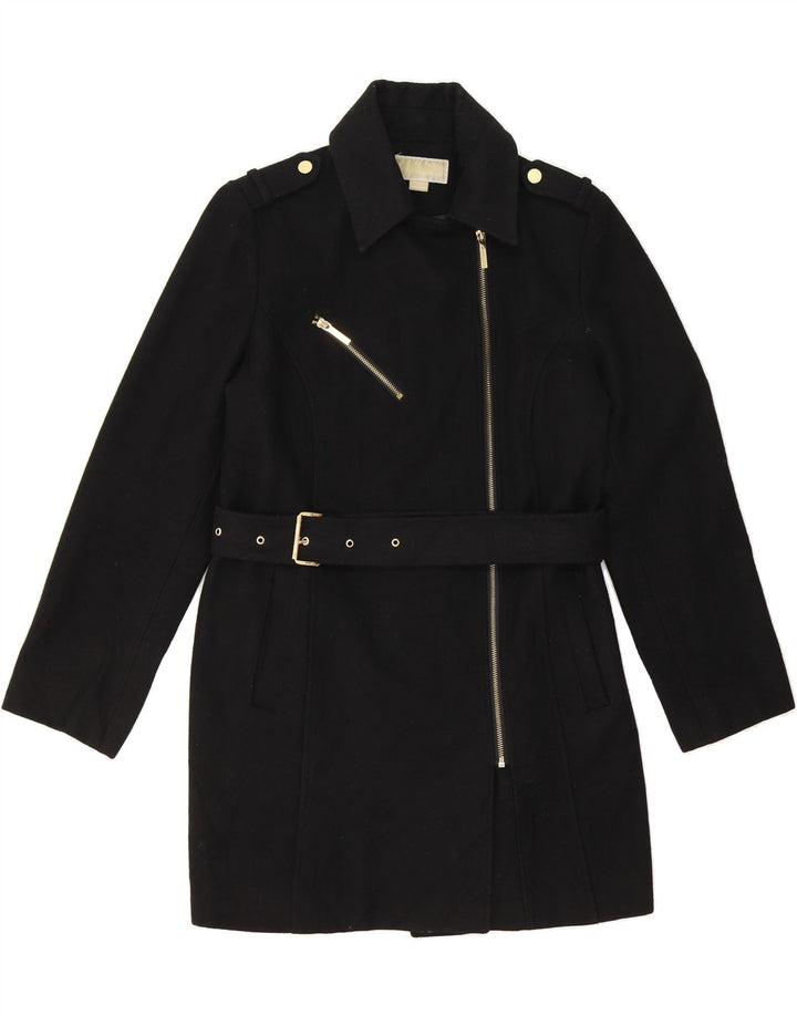 MICHAEL KORS Womens Military Overcoat UK 16 Large Black Wool Vintage Michael Kors and Second-Hand Michael Kors from Messina Hembry 