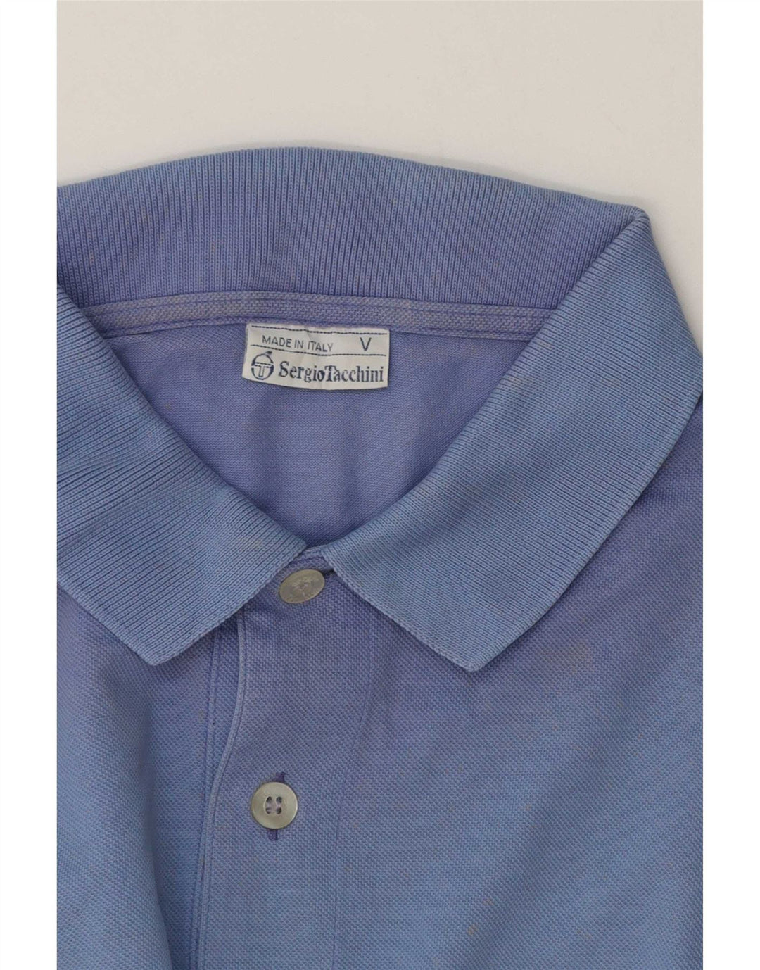 Sergio Tacchini Mens Polo Shirt Large Blue