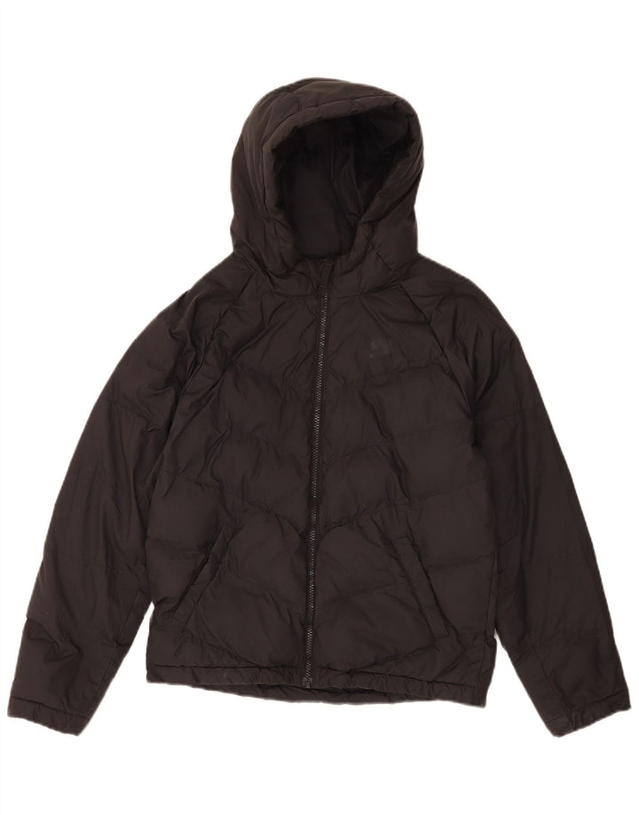Nike Girls Hooded Padded Jacket 12-13 Years Large  Black Polyester