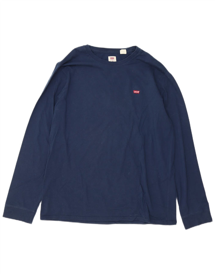 Levi's Mens Standard Top Long Sleeve XL Navy Blue Cotton