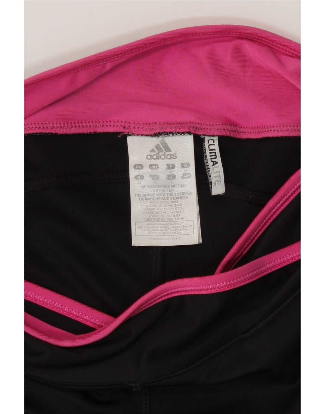 Adidas Dame Climalite Capri Leggings UK 8 Small Black Polyester