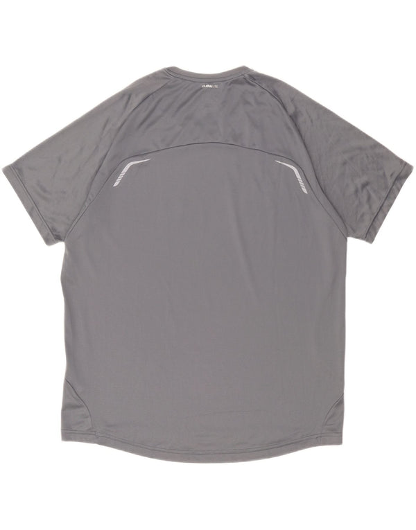 Adidas Mens Graphic T-Shirt Top XL Gris Polyester