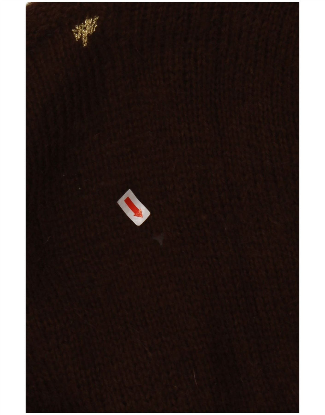 VINTAGE Womens Cardigan Sweater UK 8 Small Brown