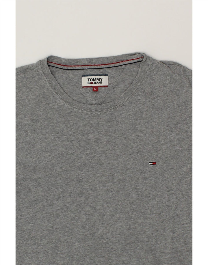 TOMMY HILFIGER Mens T-Shirt Top Medium Grey Cotton Vintage Tommy Hilfiger and Second-Hand Tommy Hilfiger from Messina Hembry 