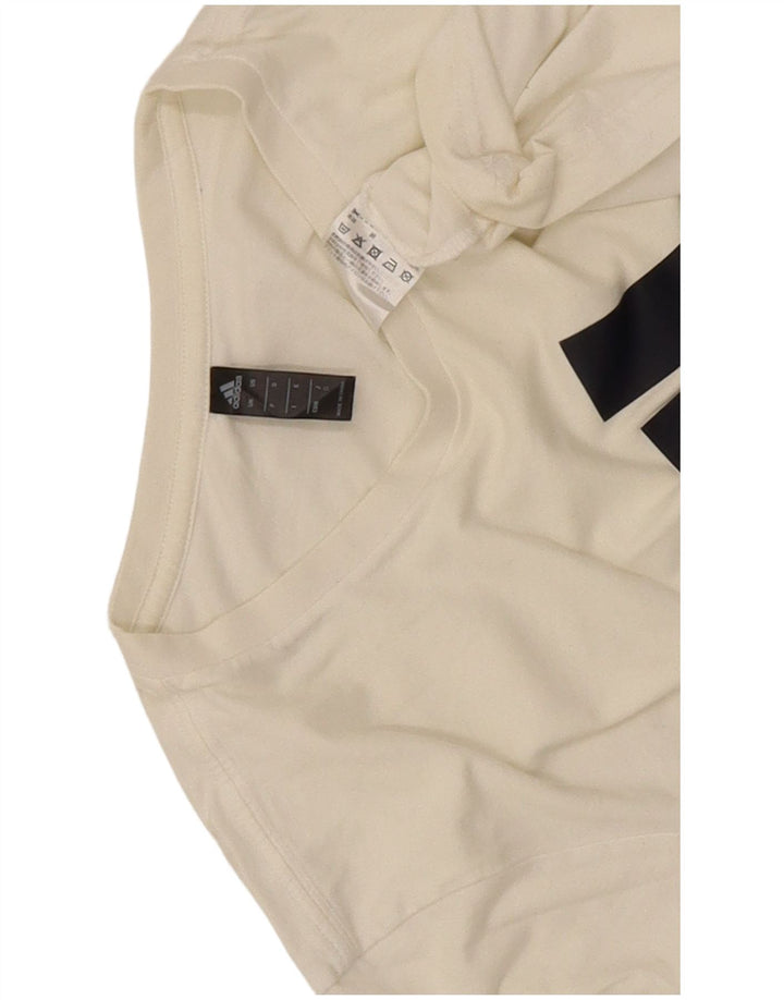 Męska koszulka graficzna Adidas Top Medium White