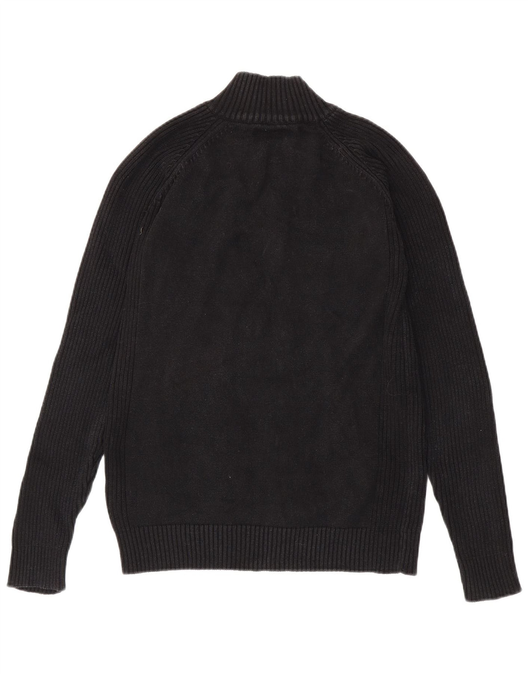 Zara Mens Cardigan Sweater Large Black