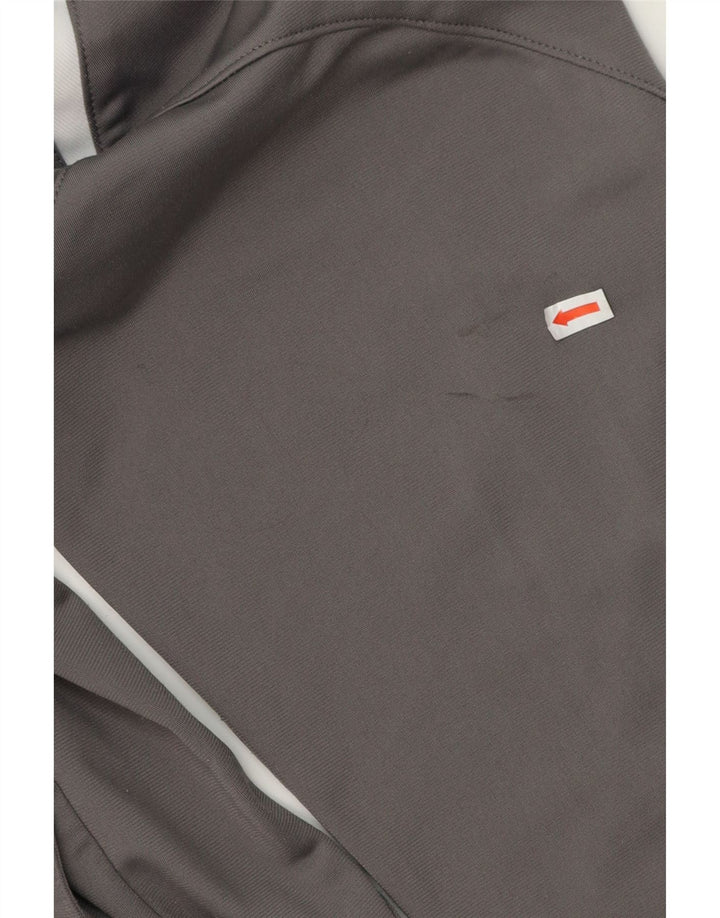 REEBOK Mens Graphic Tracksuit Top Jacket XS Grey Colourblock Polyester Vintage Reebok and Second-Hand Reebok from Messina Hembry 