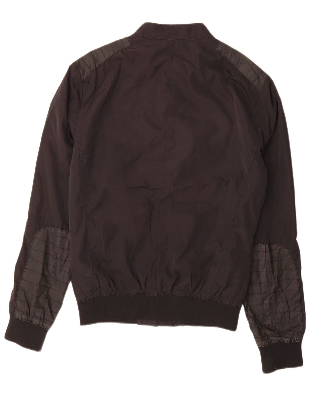 ZARA Mens Bomber Jacket UK 36 Small Black Polyester