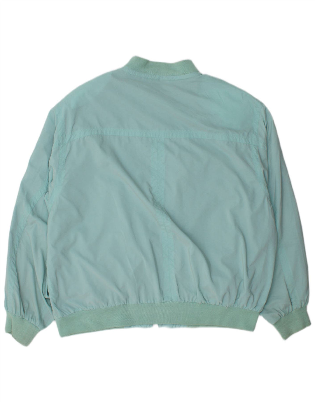VINTAGE Mens Bomber Jacket IT 54 2XL Turquoise