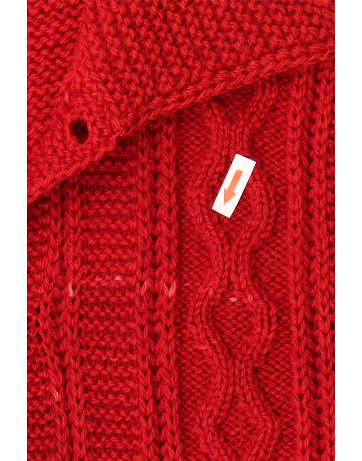 Vintage herre cardigan sweater Medium Burgundy