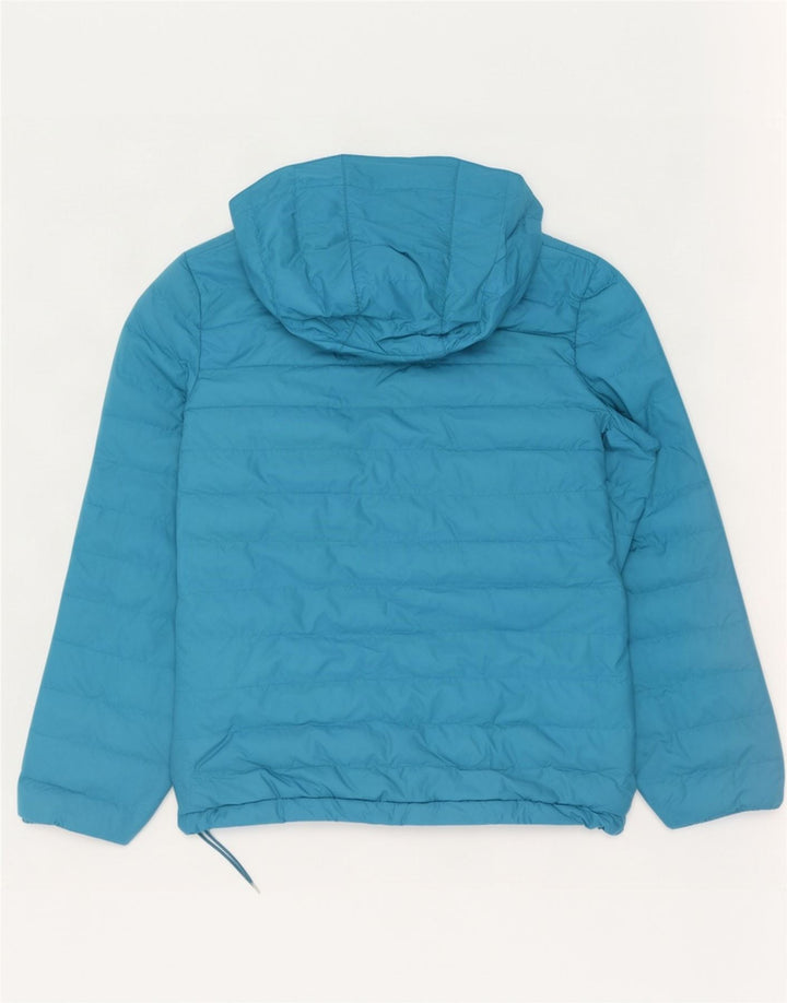 Columbia Herre hættepolstret jakke UK 38 Medium Blue Polyester