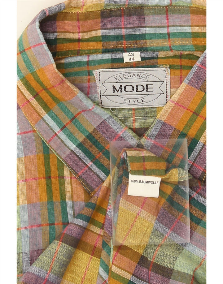 Camicia da uomo Elegance taglia 43/44 XL a quadri multicolore