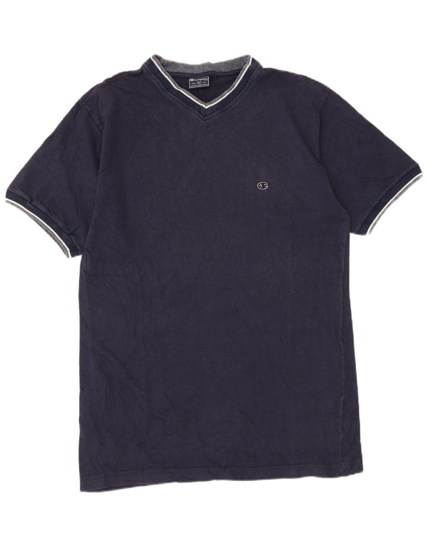 Champion Herren T-Shirt Top XL Marineblau Baumwolle