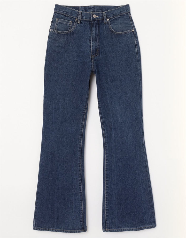 Wild Jeans Womens High Rise Flared IT 42 Medium W26 L30 Blue Cotton