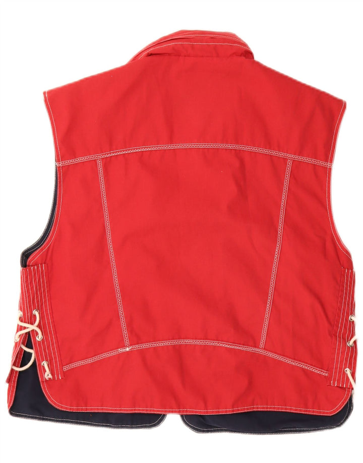 Roy Rogers Mens Hooded Gilet UK 38 Medium Red