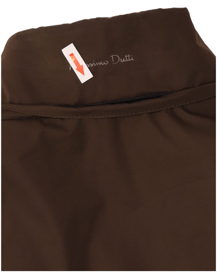 Massimo Dutti Chaqueta Acolchada Hombre UK 42 XL Marrón Poliéster