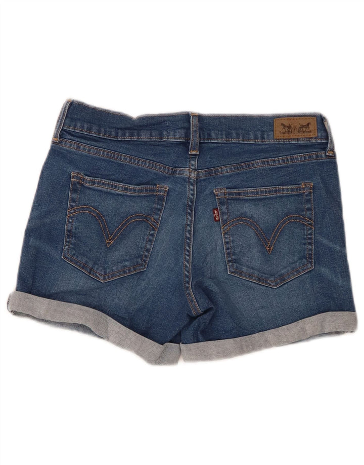 Pantaloncini di jeans da donna LEVI'S W26 piccoli in cotone blu