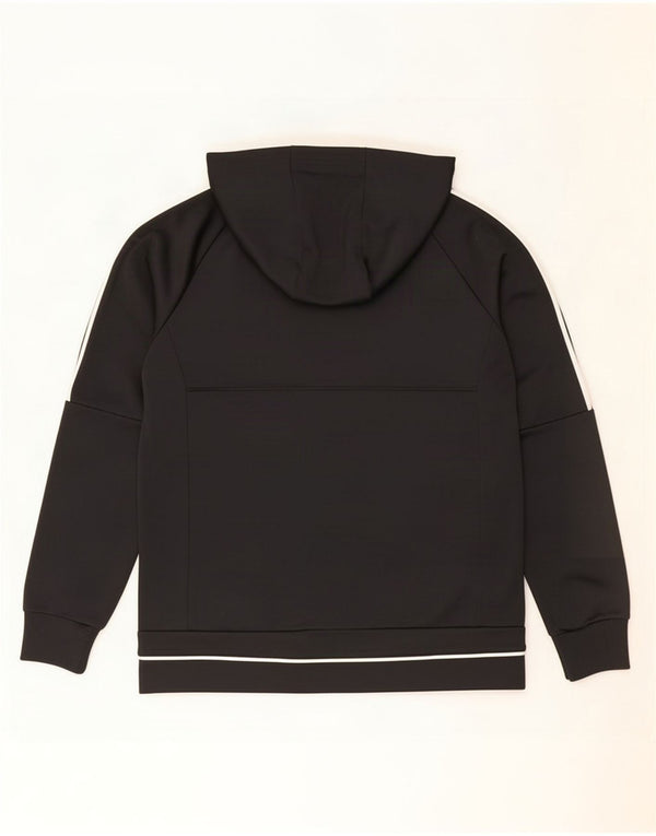 Adidas Boys Juventus Zip Hoodie πουλόβερ 13-14 ετών μαύρο πολυεστέρα