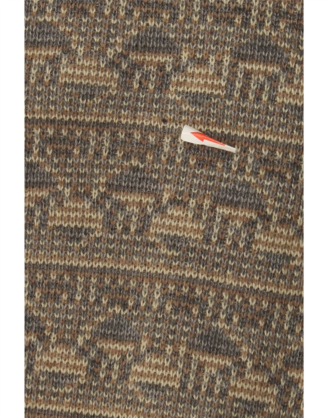 Vintage Mens Cardigan Sweater Medium Grey Fair Isle Wool