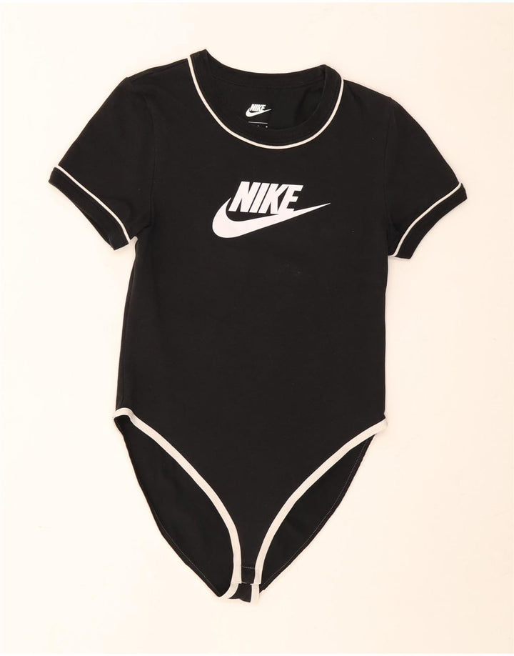 Nike Body graphique pour femme UK 12 en coton noir moyen