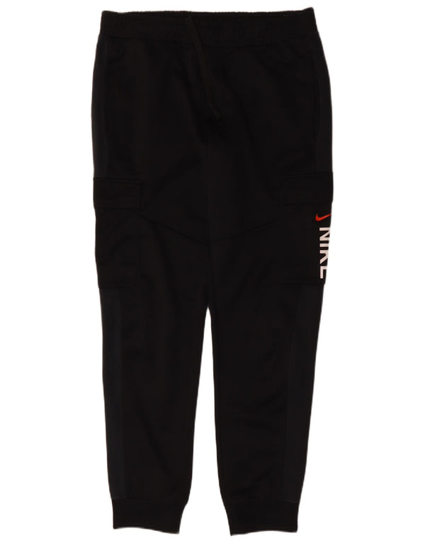 Nike Mens Graphic Cargo Tracksuit Trousers Joggers Medium Black Cotton