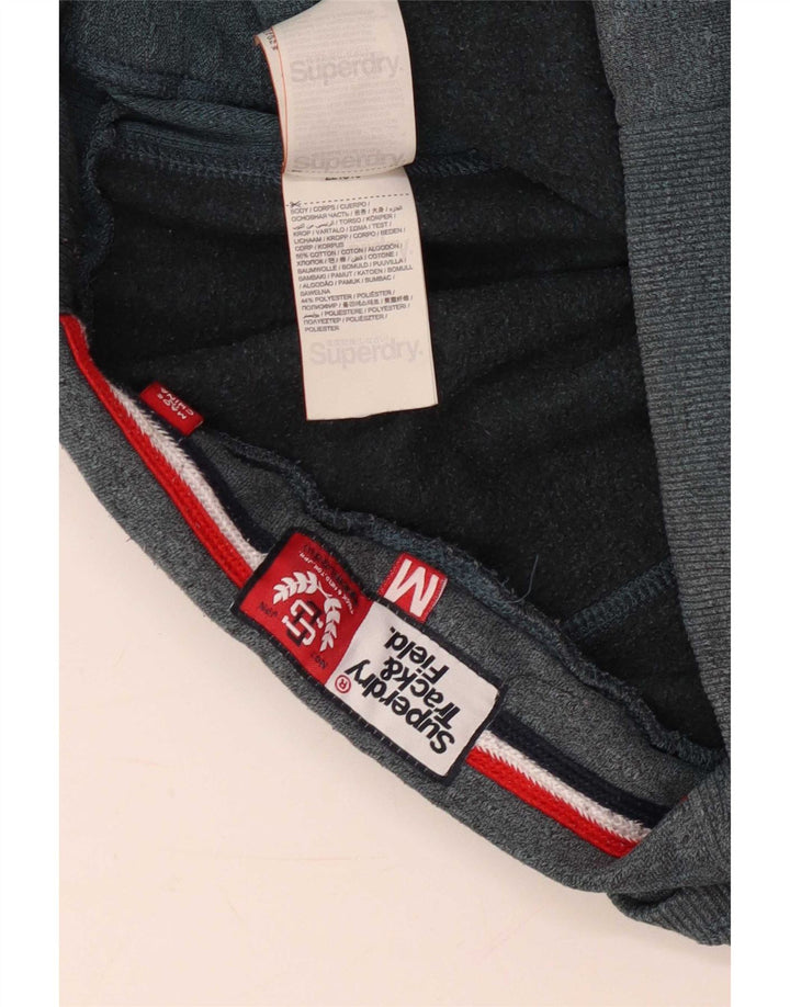 Superdry Mens Graphic Tracksuit Trousers Joggers Medium Grey Cotton