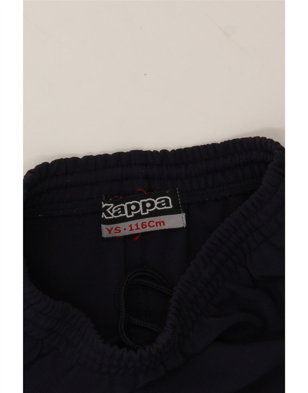 KAPPA Boys Tracksuit Trousers 5-6 Years Small Navy Blue Polyester Vintage Kappa and Second-Hand Kappa from Messina Hembry 