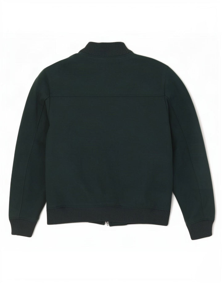 Zara Mens Bomber Jacket UK 40 Grande Poliéster Verde