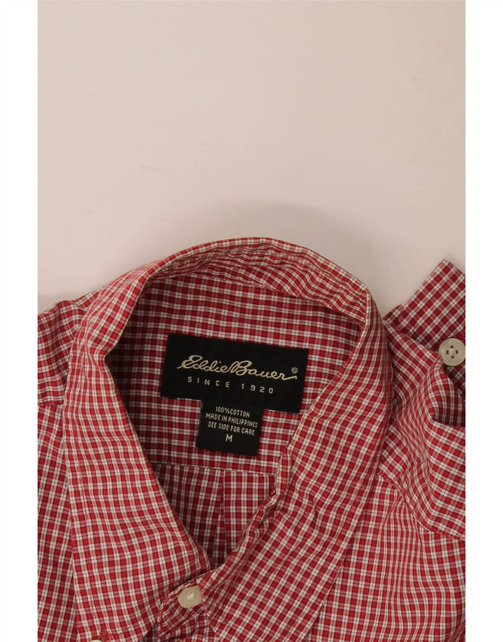 Eddie Bauer Herreskjorte Medium rød ternet bomuld