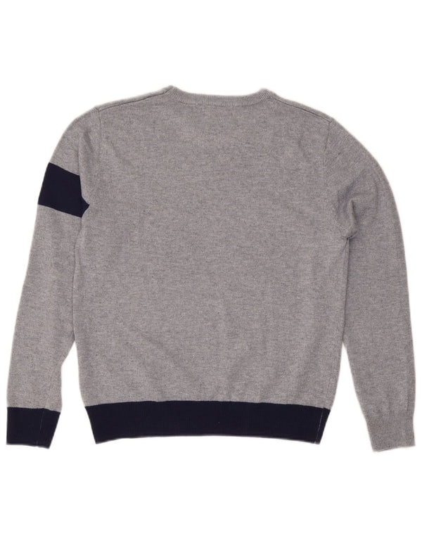 Cesare Paciotti 4US Boys Crew Neck Jumper Sweater 15-16 Years Grey