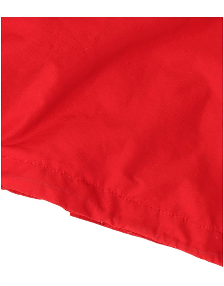 Helly Hansen Womens Hooded Rain Jacket UK 14 Medium Red Polyester