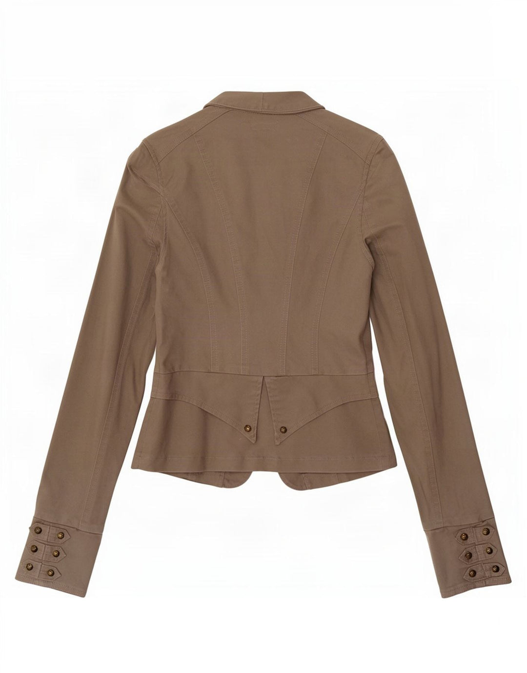 Jane Norman Womens Blazer Jacket UK 6 XS Grey Cotton