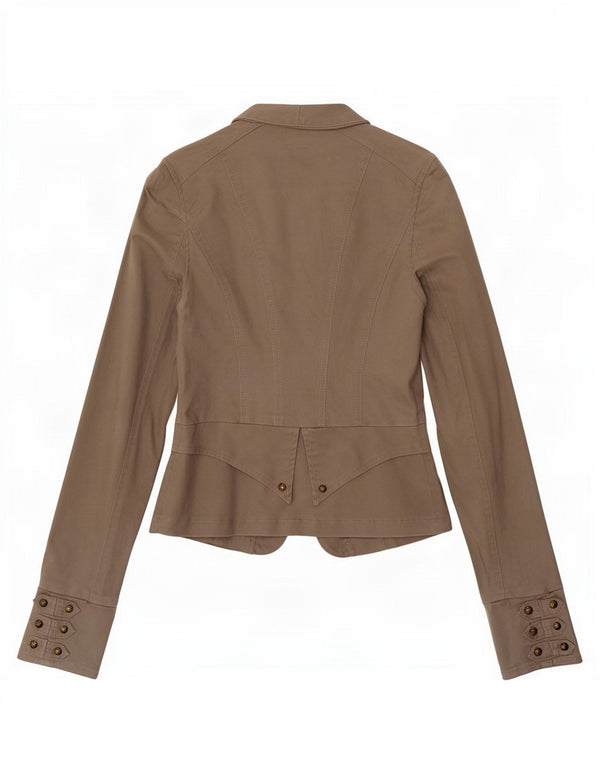 Jane Norman Veste Blazer Femme UK 6 XS Gris Coton