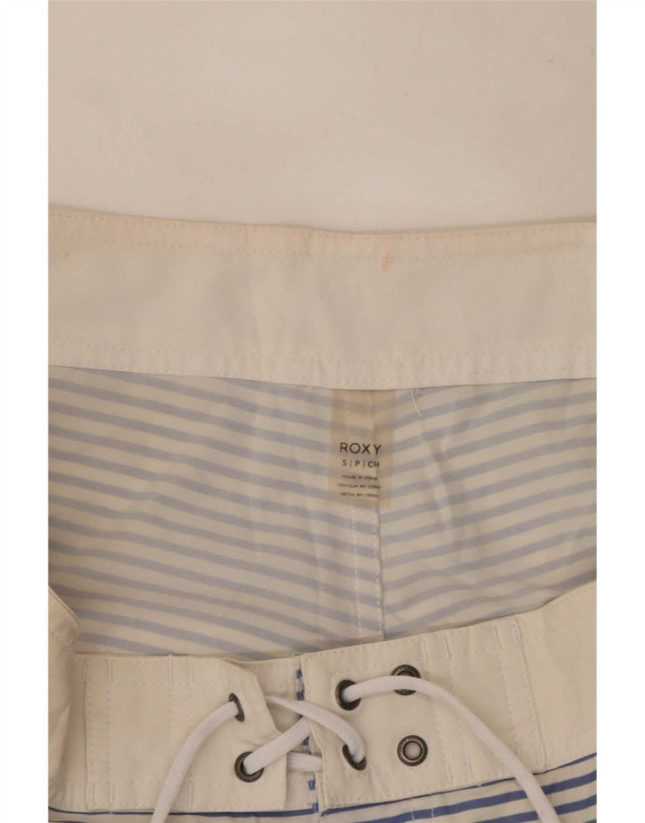Roxy Mens Swimming Shorts Small Multicoloured Striped