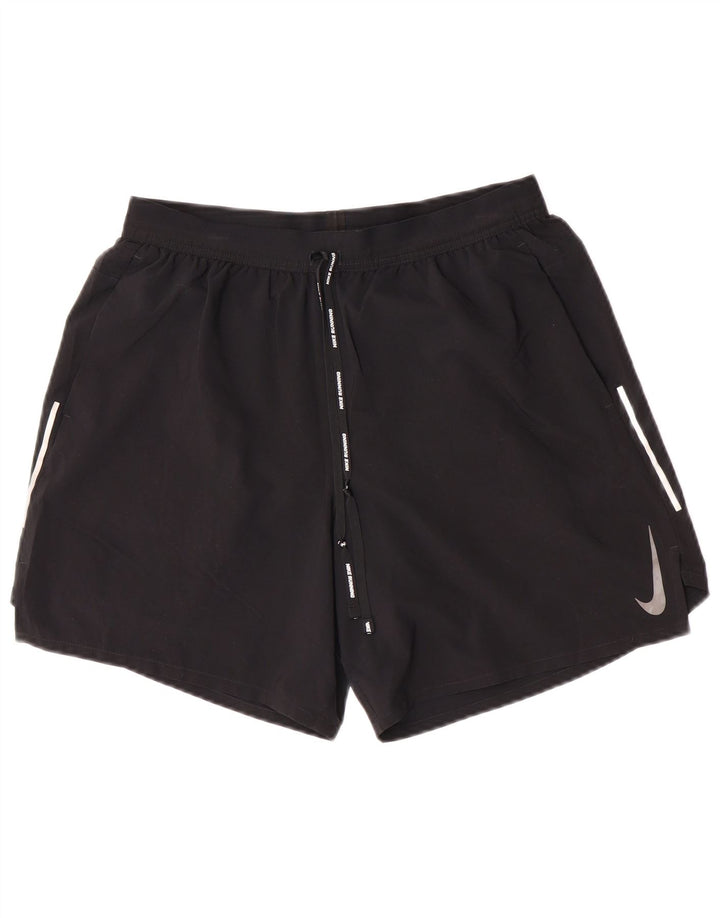 Damskie spodenki sportowe Nike Dri Fit, duże, czarne, poliestrowe