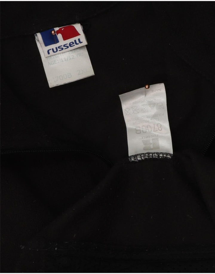 Russell Athletic Boys Fleecejakke 11-12 år 2XL Sort Polyester