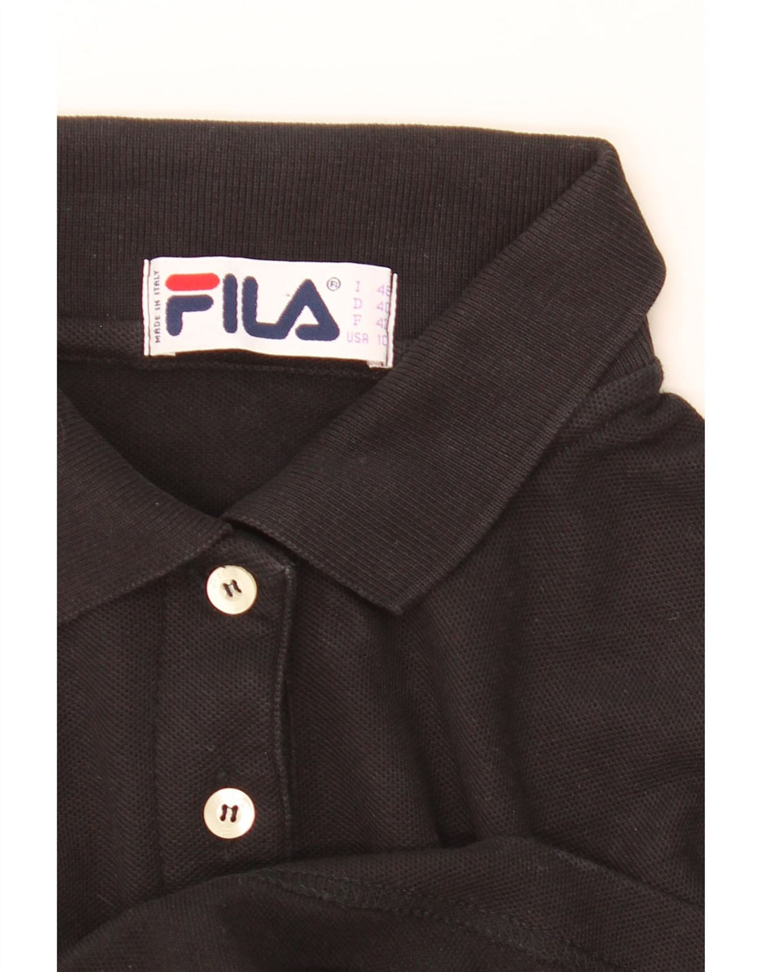 Polo corta da donna Fila IT 46 grande nera