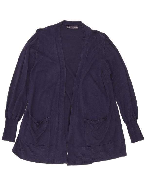 Marks & Spencer Pull Cardigan Long Femme Bleu Marine Moyen