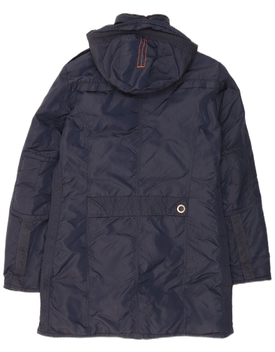 Dekker Herre Hooded Polstret Frakke UK 36 Small Navy Blue Polyamide