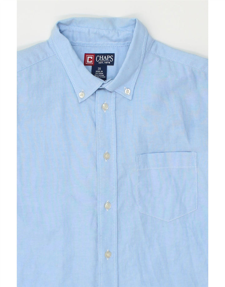 CHAPS Boys Shirt 15-16 Years Blue Cotton Vintage Chaps and Second-Hand Chaps from Messina Hembry 